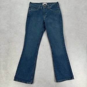 Levis 519 Vintage Y2K Stretch Flare Blue Denim Blue Jeans Womens Junior 11 Short